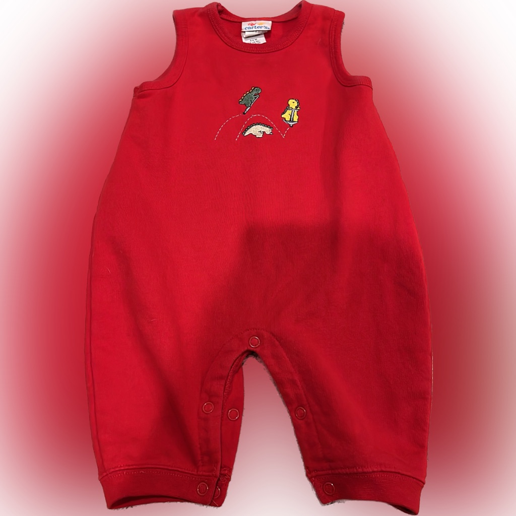 Vintage Carters Sweatshirt Jumpsuit, 3-6 Months